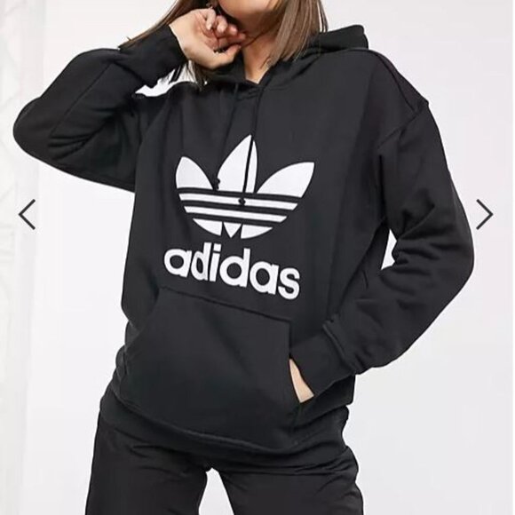 adidas Tops - Adidas Original Hoodie Black and White size Small